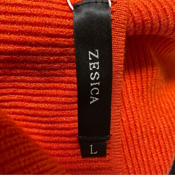 Zesica Batwing Long Sleeve Wrap Pullover Sweater Dress - SZ L - NWT - Picture 2 of 13